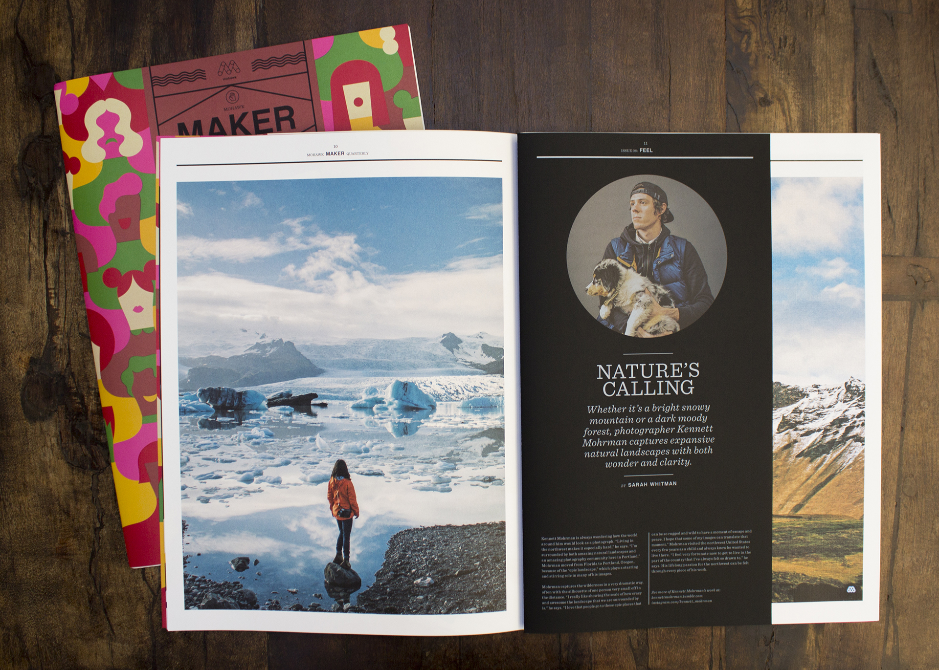 Inner pages of the Maker Quarterly