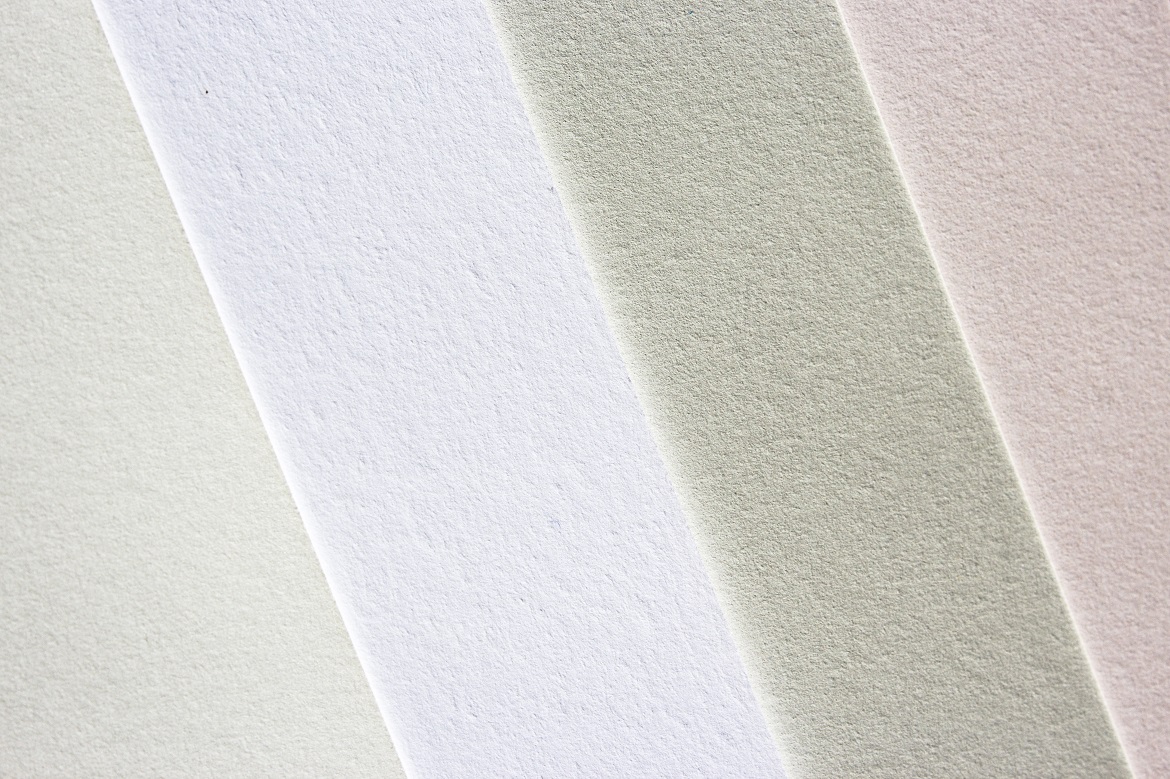 close-up of Strathmore paper samples