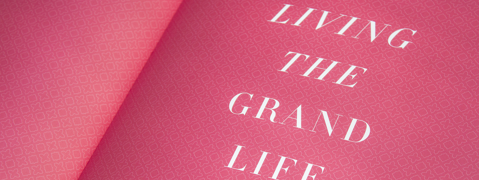 Cover of Hyatt publication, Living the Grand Life