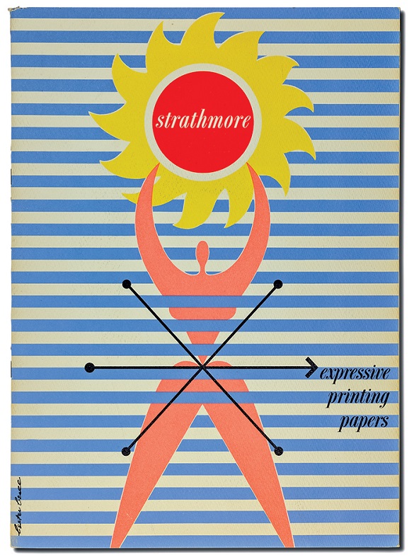 Strathmore poster featuring a modern illustration of a person sunbathing