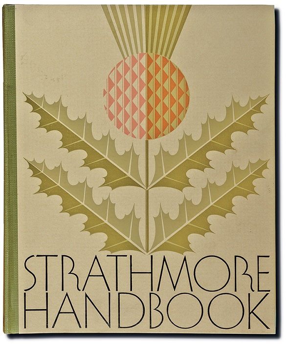 Cover of a vintage Strathmore Handbook with thistle logo 