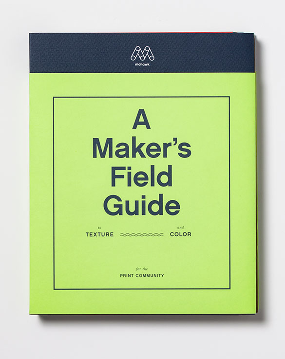 Version 2 of Makers Field Guide cover - lime colored jacket