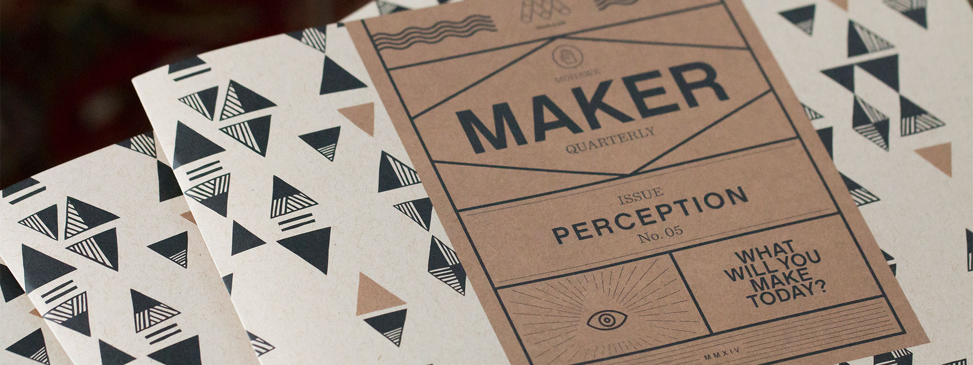 close-up of Maker Quarterly cover