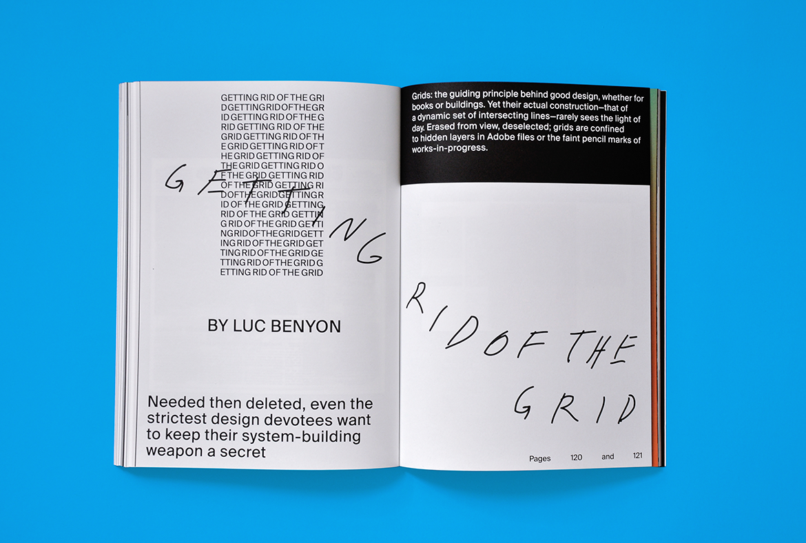 Book showing the article Getting Rid of the Grid by Luc Benyon