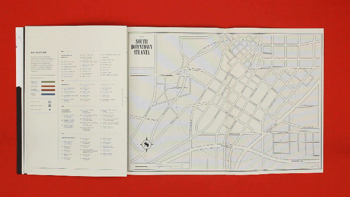 Gif of South Downtown Atlanta booklet in action