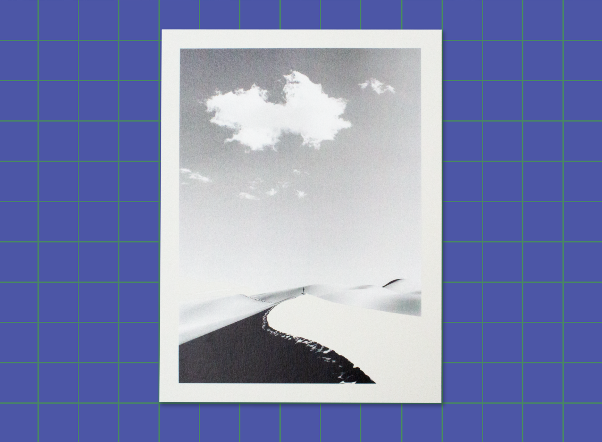 Black-and-white digital print on Mohawk Via