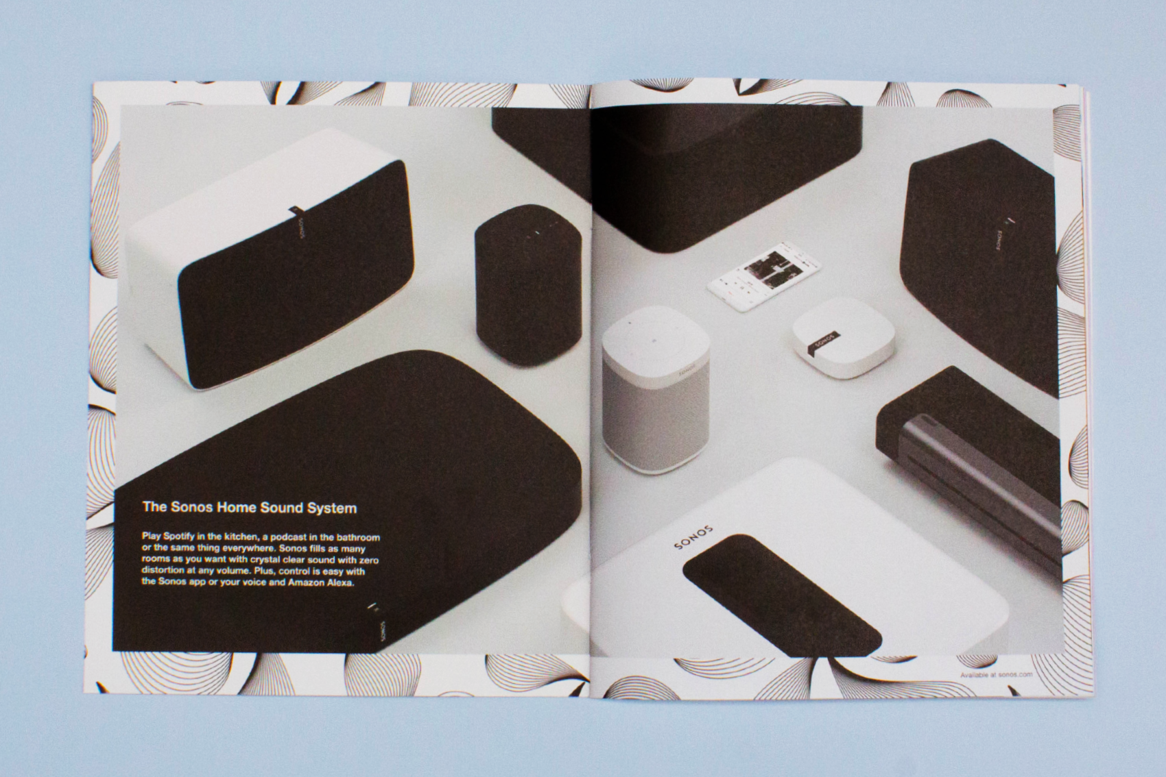 Another two-page spread seen from above