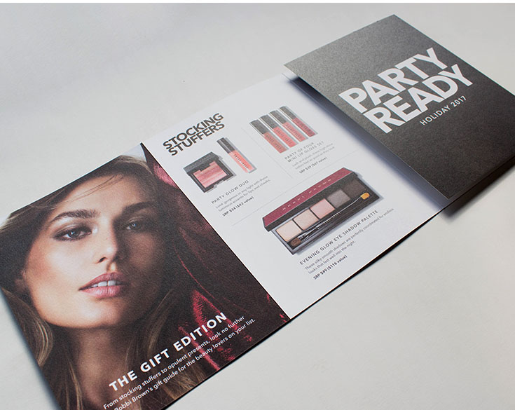 Inner view of Bobbi Brown flier