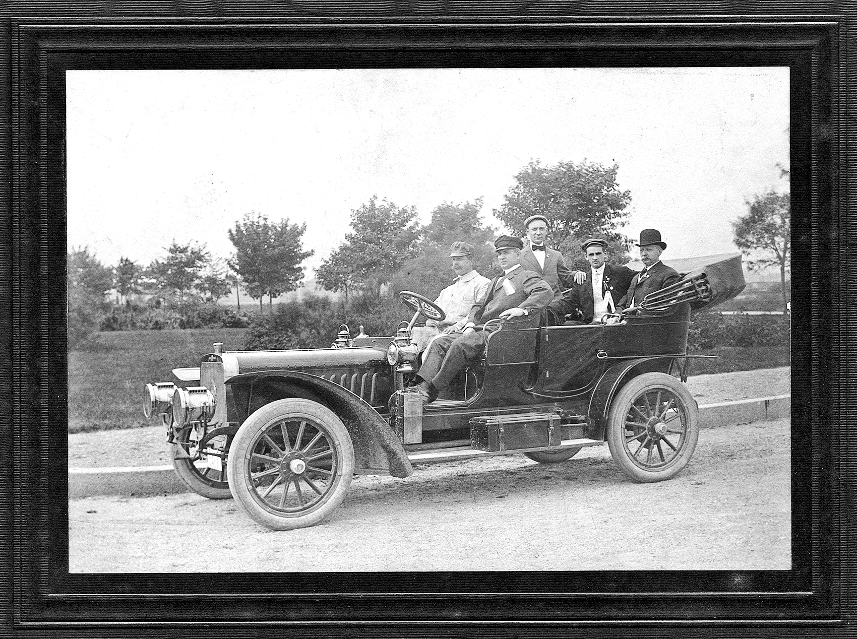Vintage photo of a car