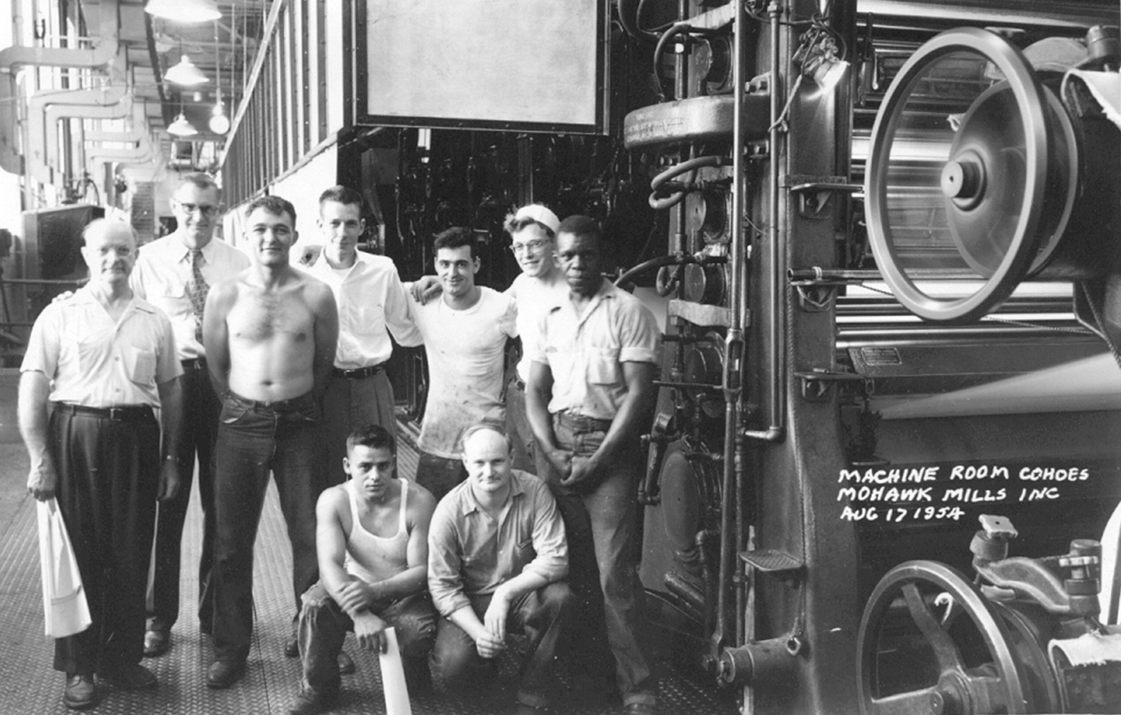 Vintage photo from inside the mill