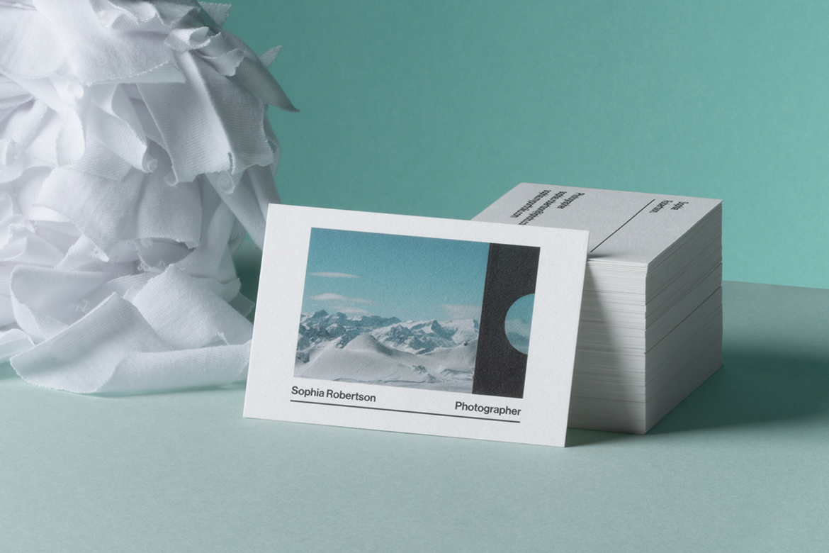 business cards printed on cotton paper