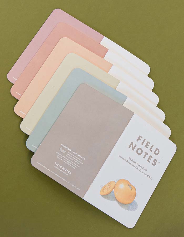 field notes covers in multiple pastel colors