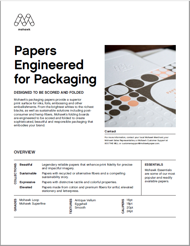 Papers Engineered for Packaging Papers