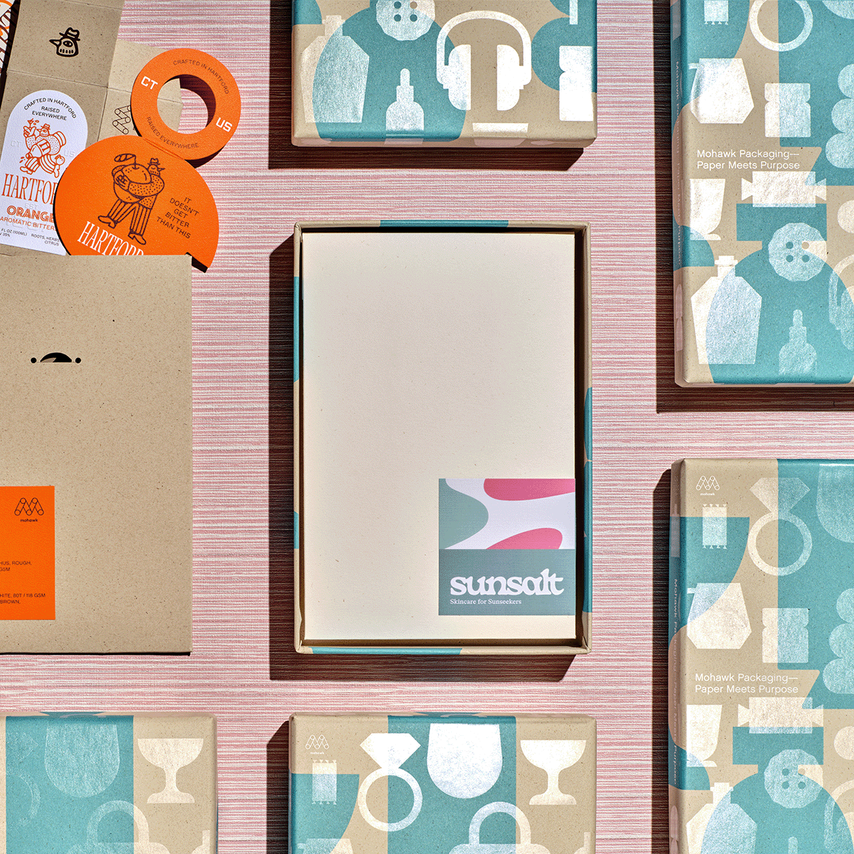 Sunsalt carrier envelope inside box