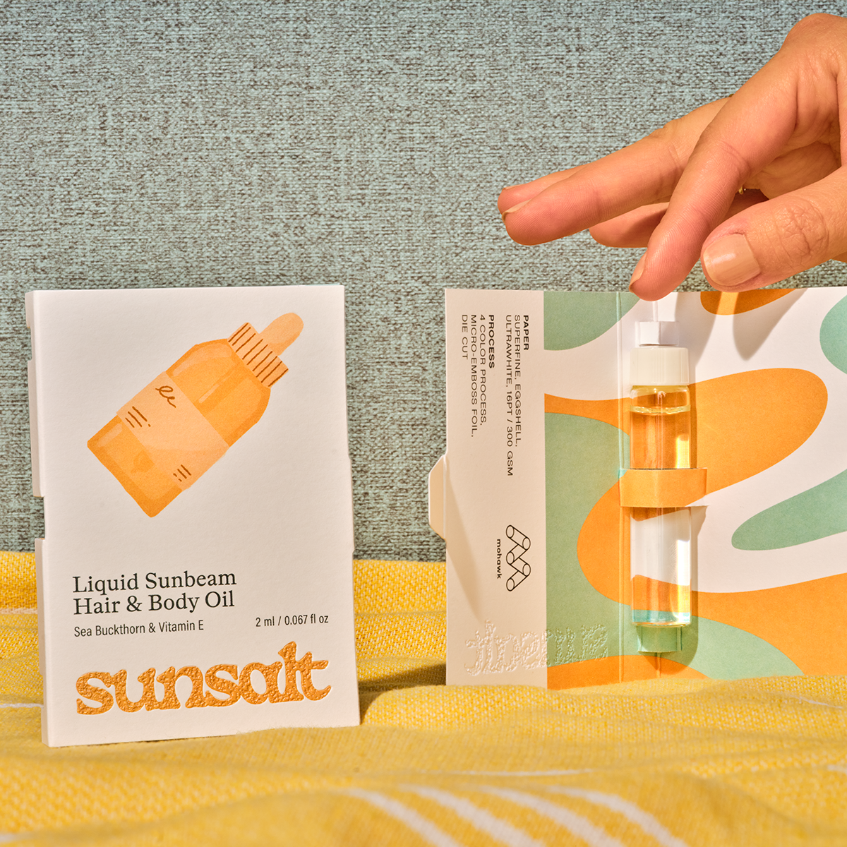 Sunsalt vial card