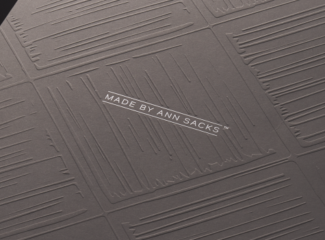 Close-up of textured Anne Sacks cover