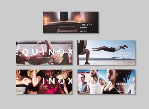 View from above of Equinox Fitness brochure