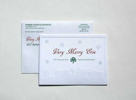 Invitation and envelope from above