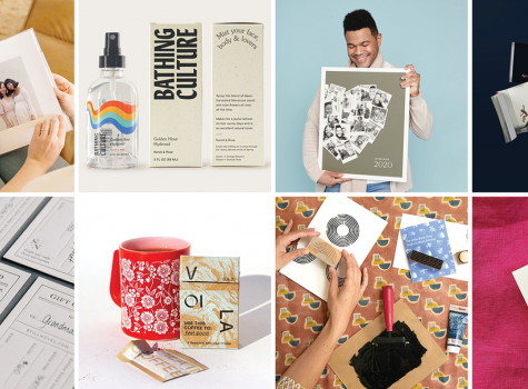 Collage showing images of gifts featured in the Gift Guide